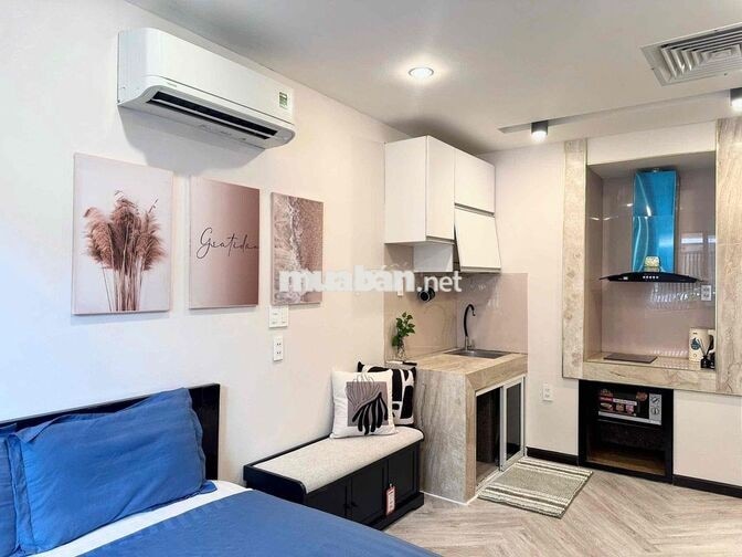 📌CĂN HỘ NGAY TRẦN HƯNG ĐẠO Q.1, STUDIO CỬA SỔ LỚN - FULL NỘI THẤT