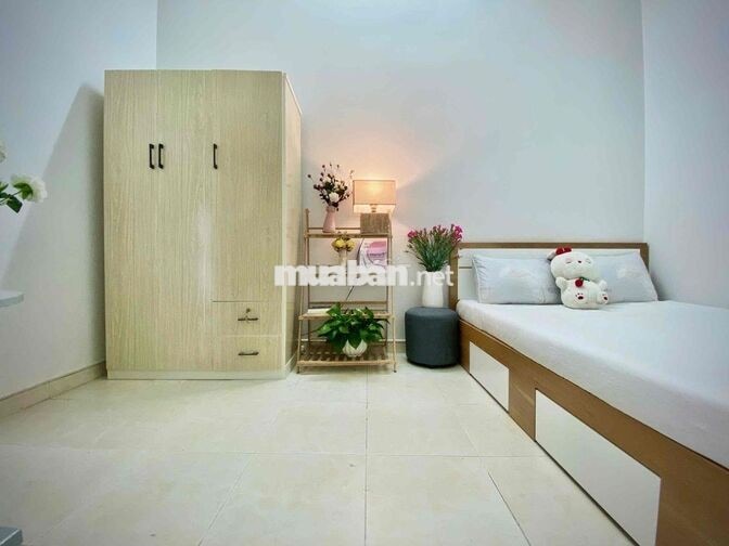 2 PHÒNG NGỦ FULL NỘI THẤT CỬA SỔ - TÁCH BẾP - GẦN CƯ XÁ THANH ĐA