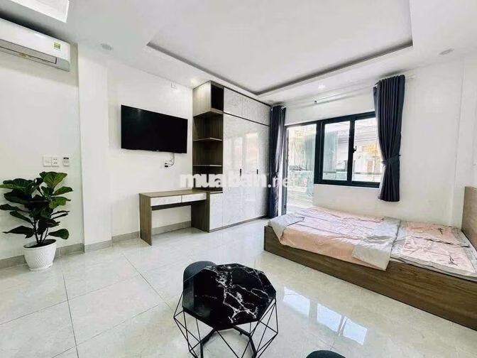 Phòng 35m2 ban công_ Full nội thất_ nhà mới_ 130bis Trần Huy Liệu