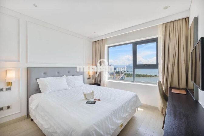 cho thuê căn hộ 2 phòng ngủ Goldenbay , Nội Thất Cao Cấp Hồ bơi Vô cực