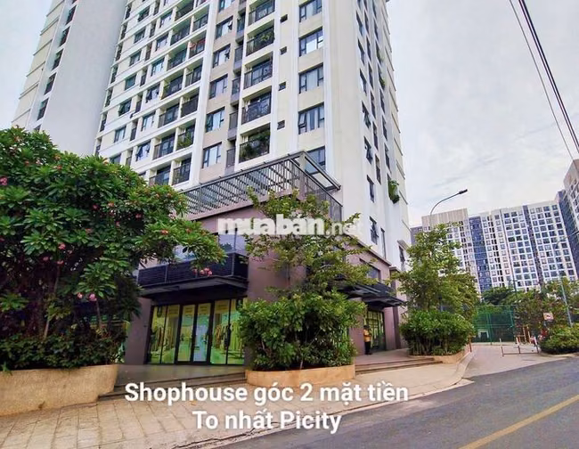 Chính chủ cho thuê shophouse GÓC 2MT •Đặt cọc 1 tháng •To nhất Picity