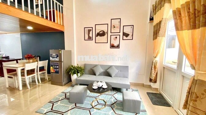 CHO THUÊ CĂN HỘ DUPLEX 2 GIƯỜNG NGỦ FULL NỘI THẤT  PHƯỜNG 8