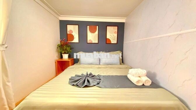 CHO THUÊ CĂN HỘ 2 PN FULL NỘI THẤT CÓ CỬA SỔ P8 GIÁ 7 TRIỆU/THÁNG