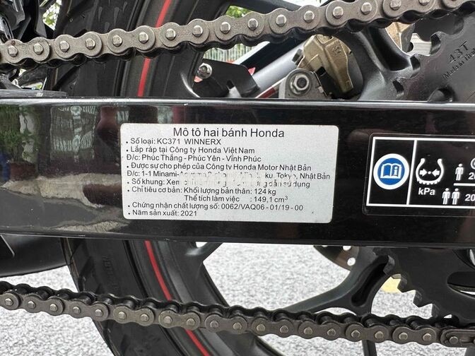 Honda Winner X V2 2021 Đỏ đen 3800km