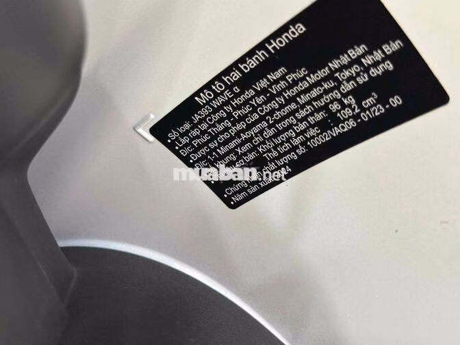 Honda Wave 110cc 2024 Trắng Bstp