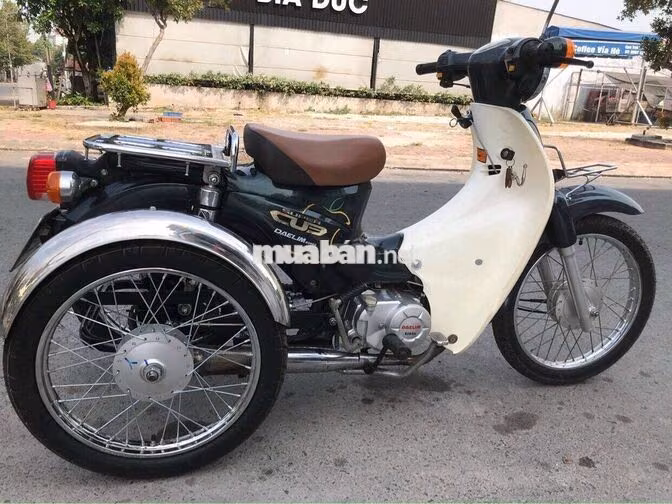 Xe 3 bánh Daelim Super Cub Xanh, Trắng Mới 100%