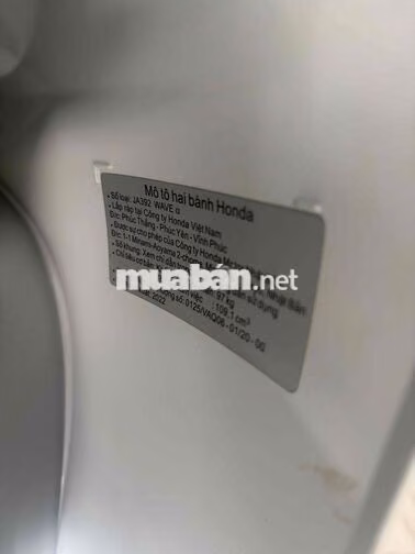 Honda Wave A 2022 Trắng 7400 km