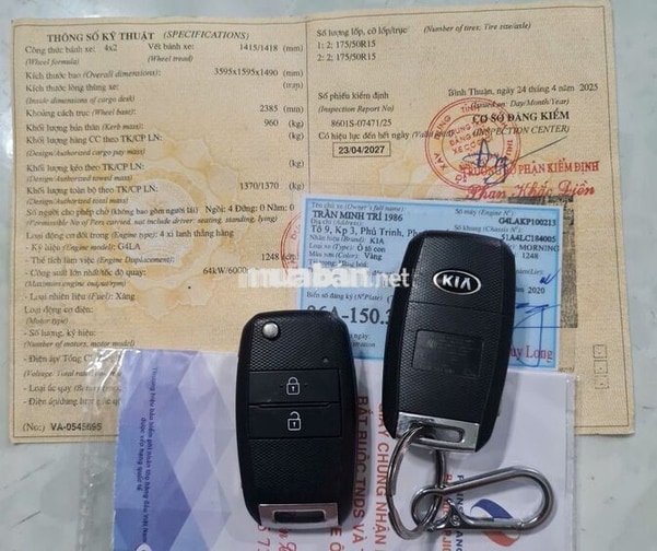 Kia Morning Luxury2020 xe zin đã lên nhiều đồ chơi
