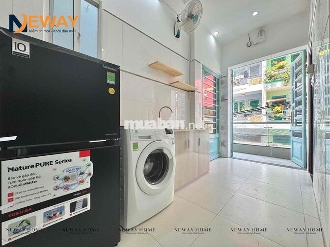 Trống sẵn studio đầy đù nội thất máy giặt riêng-ban công