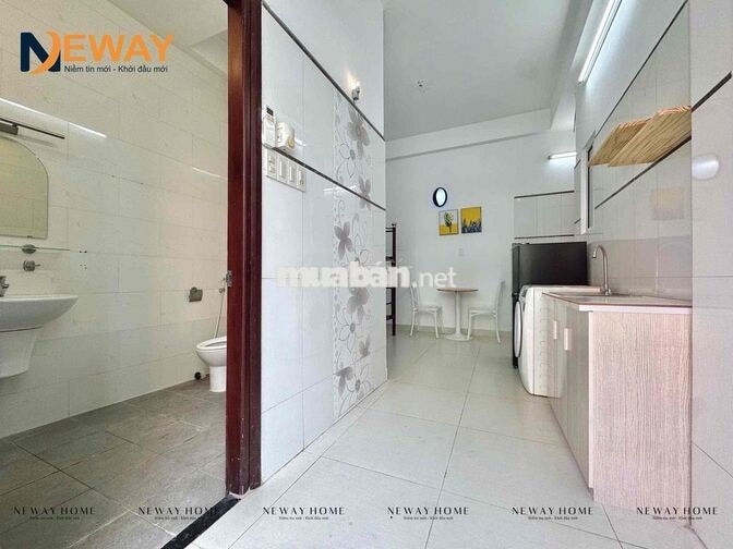 Trống sẵn studio đầy đù nội thất máy giặt riêng-ban công