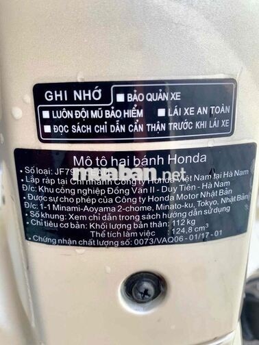 Honda Lead 125 2017 Vàng nâu Smart Key Xe Đẹp Keng