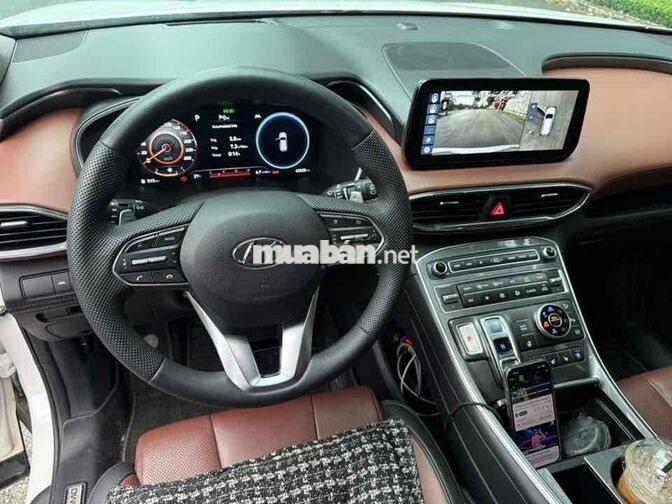 Hyundai SantaFe 2023 2.2D Full Cao Cấp Trắng