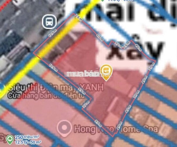 MBKD MẶT TIỀN ĐƯỜNG PHAN ĐĂNG LƯU 13X26 NỞ HẬU 19M CÓ NHÀ CẤP 4 VÀ SÂN