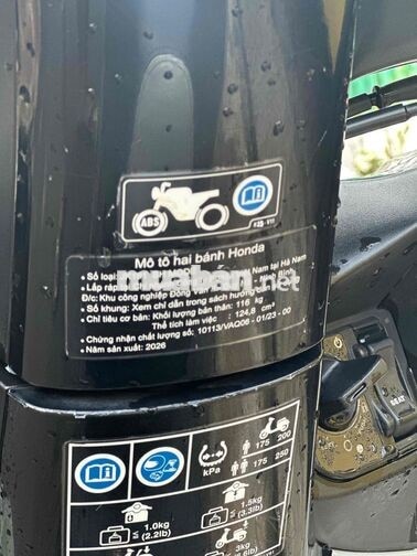 Honda SH Mode 2026 Xám 5502 km