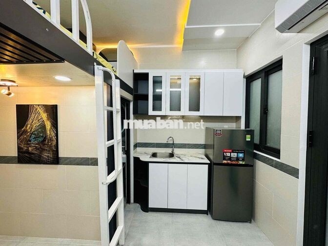 CĂN HỘ MINI - GÁC CAO - FULL NỘI THẤT - NGAY TÔ KÝ - CVPM QUANG TRUNG