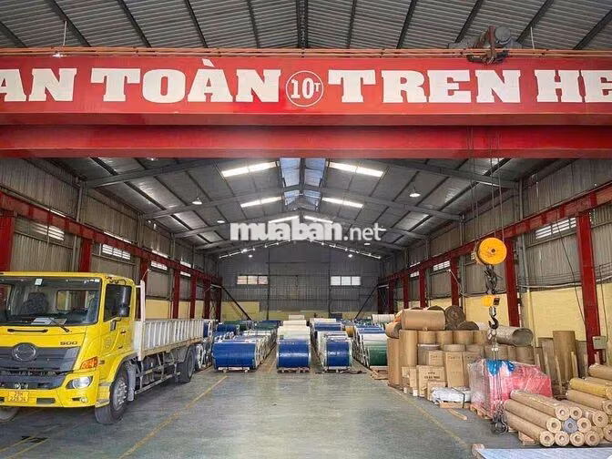 🔴 CHO THUÊ KHO XƯỞNG BÌNH CHÁNH CÓ CẦU TRỤC BALANG 10 TẤN