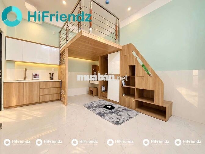 CĂN HỘ NỘI THẤT GỖ CAO CẤP - THÁNG MÁY - GẦN AEON BÌNH TÂN