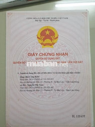 Bán lđất trong khu dân cư sổ sẵn