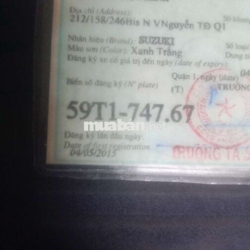 Suzuki Viva FI 115 2015 Xanh trắng