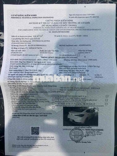 Hyundai Elantra 2.0 SX 2021 Trắng 67438 km