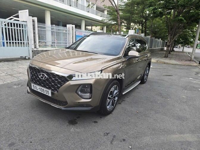 Hyundai Santafe 2019 Dầu 55,000km Nâu