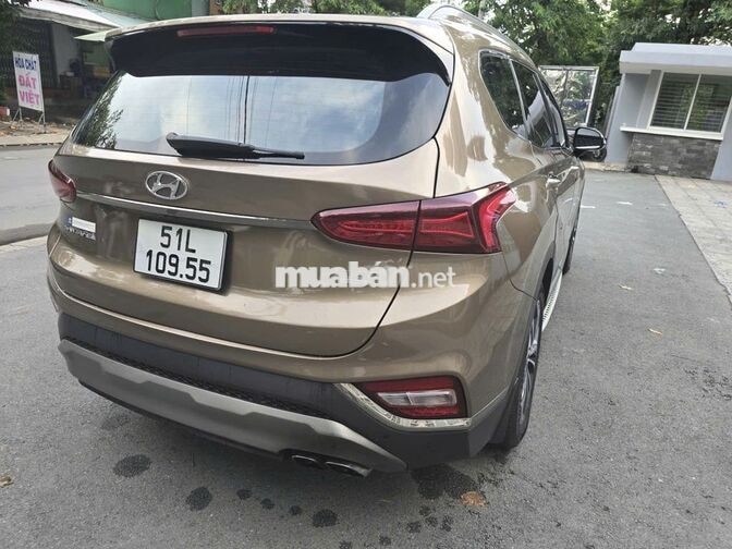 Hyundai Santafe 2019 Dầu 55,000km Nâu