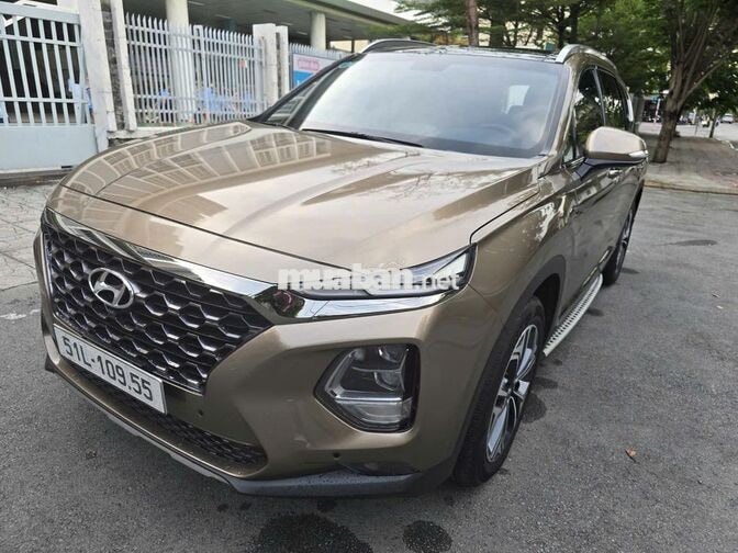 Hyundai Santafe 2019 Dầu 55,000km Nâu