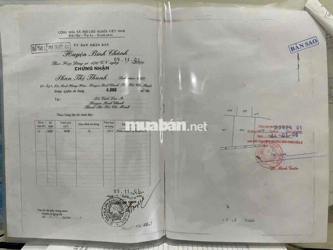 cần bán gấp đất thổ cư vĩnh lộc a, bình chánh