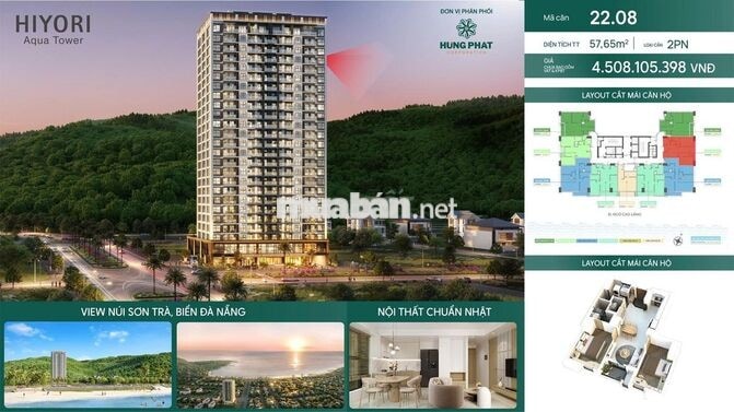 HOT QUỸ CĂN CUỐI CÙNG HIYORI AQUA TOWER BÀN GIAO NỘI THẤT CHUẨN NHẬT
