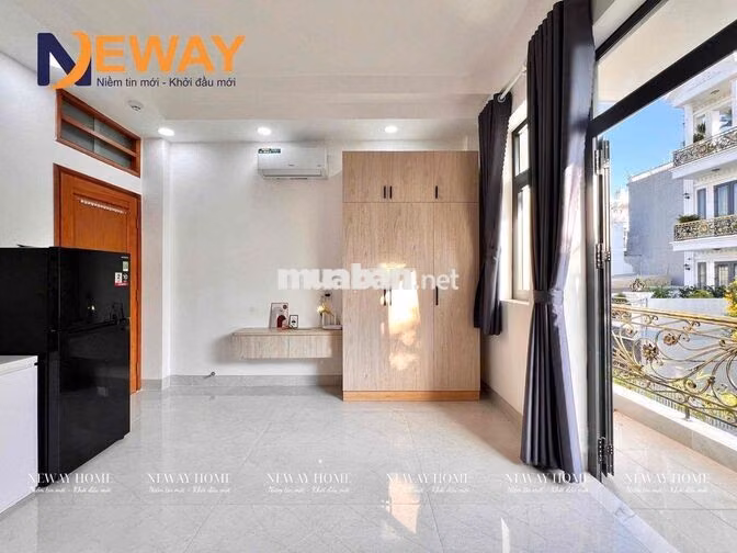 STUDIO BAN CÔNG FULL NỘI THẤT RỘNG 35M2 KẾ BÊN AEON MALL TÂN PHÚ