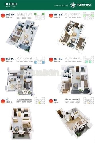 HOT QUỸ CĂN CUỐI CÙNG HIYORI AQUA TOWER BÀN GIAO NỘI THẤT CHUẨN NHẬT