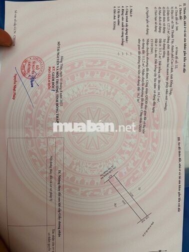 BÁN ĐẤT THỔ CƯ ĐƯỜNG NGUYỄN CÔNG NHÀN – TP. CAO LÃNH (900TR)