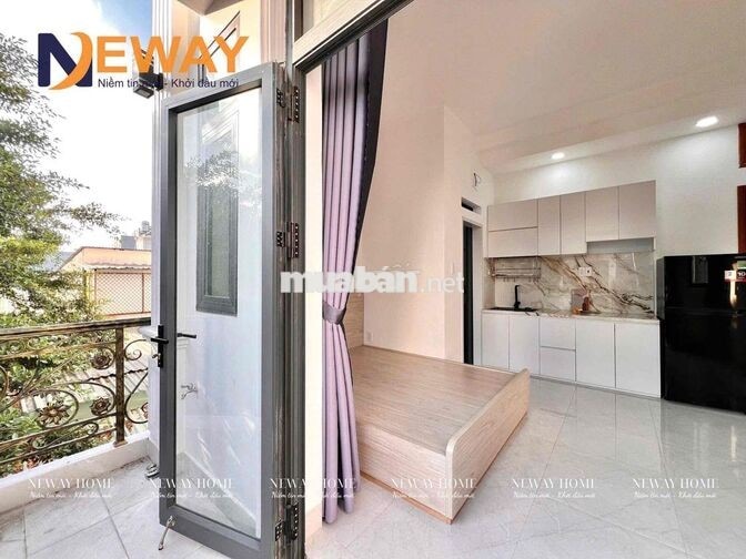 STUDIO BAN CÔNG FULL NỘI THẤT RỘNG 35M2 KẾ BÊN AEON MALL TÂN PHÚ