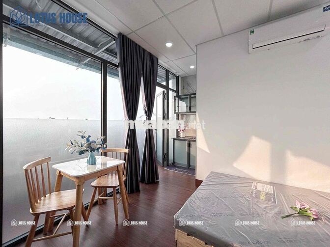 STUDIO SIÊU ĐẸP - FULL NỘI THẤT - BAN CÔNG