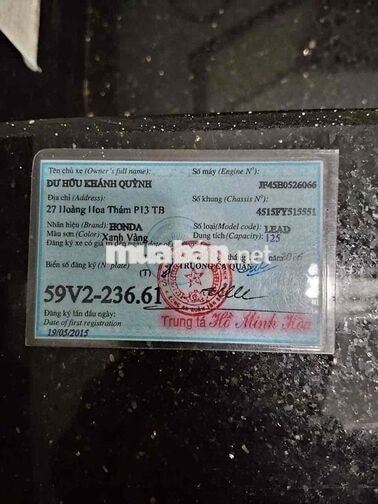 Honda Lead 2016 Xanh Việt Nam