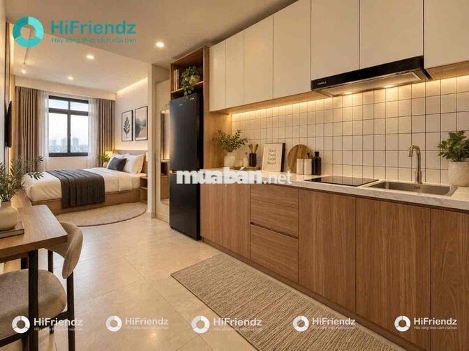 CHO THUÊ CĂN HỘ 1PN TÁCH BẾP BANCOL RIÊNG NGAY KHU VẠN PHÚC CITY