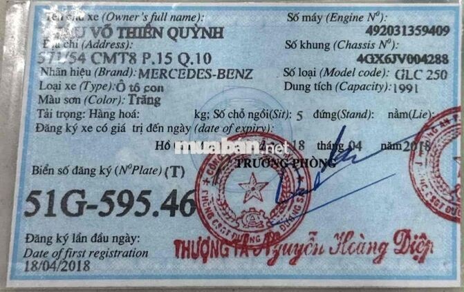 Mercedes-Benz GLC 250 2018 Trắng Tự động