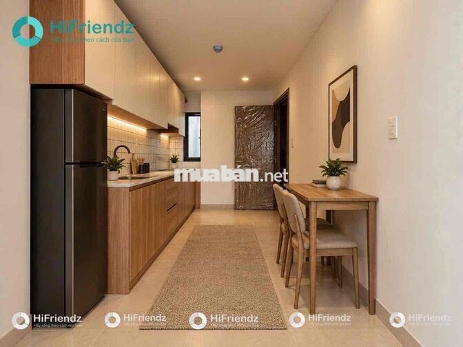 CHO THUÊ CĂN HỘ 1PN TÁCH BẾP BANCOL RIÊNG NGAY KHU VẠN PHÚC CITY