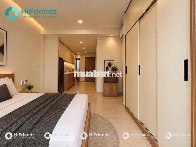 CHO THUÊ CĂN HỘ 1PN TÁCH BẾP BANCOL RIÊNG NGAY KHU VẠN PHÚC CITY