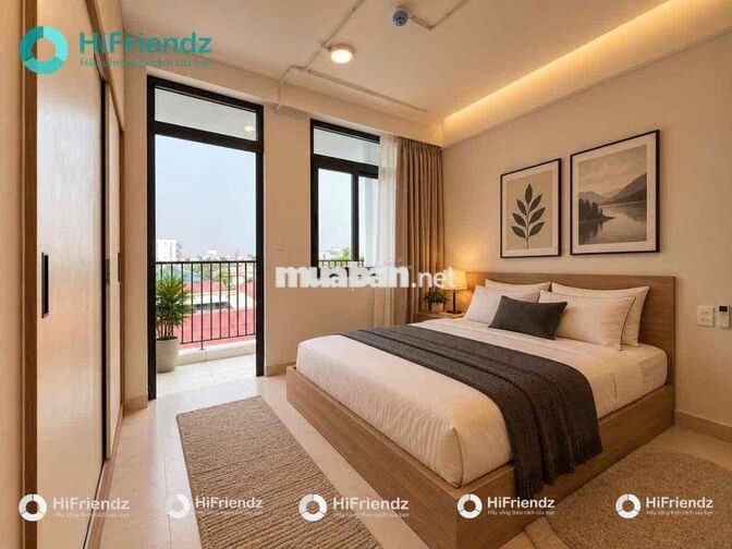 CHO THUÊ CĂN HỘ 1PN TÁCH BẾP BANCOL RIÊNG NGAY KHU VẠN PHÚC CITY