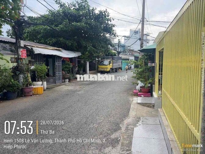 Nhà cho thuê giá 7tr5 NGUYÊN CĂN/ MẶT TIỀN HẺM XE HƠI/ SÂN TRC 36met