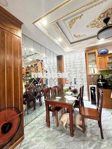 NHÀ TX25( FULL NỘI THẤT ) TRỆT LỬNG 3 LẦU 5PN 6WC. ĐƯỜNG 8M