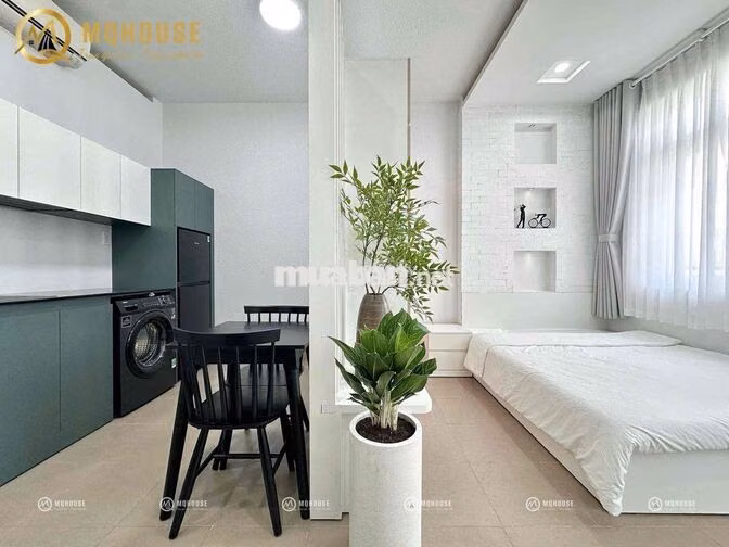 CHDV 1PN BAN CÔNG TÁCH BẾP MÁY GIẶT RIÊNG FULL NỘI THẤT NGAY AEON