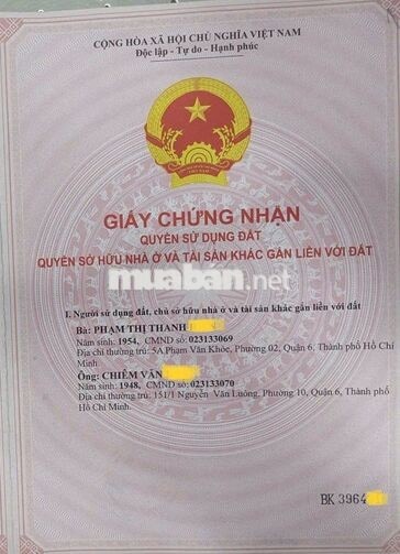Bán nhà, mặt bằng kinh doanh ngay chợ Bình Tây