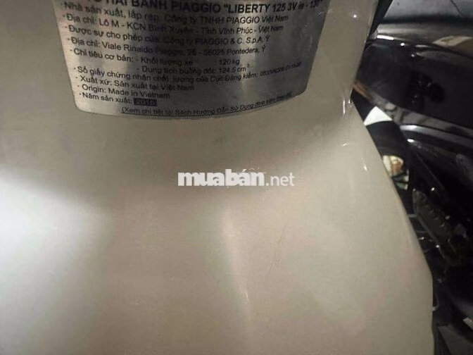 Piaggio Liberty 2015 ABS Trắng Việt Nam