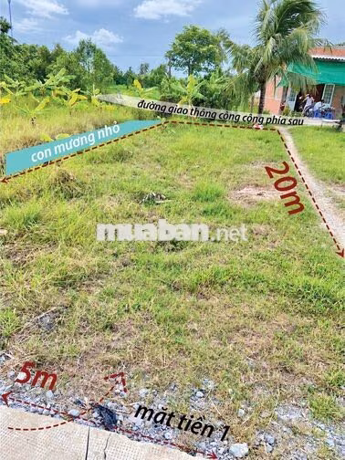 Bán lô đất 100m² – Thổ cư –  3 mặt thoáng (10p từ TT. Tân An- Long An)