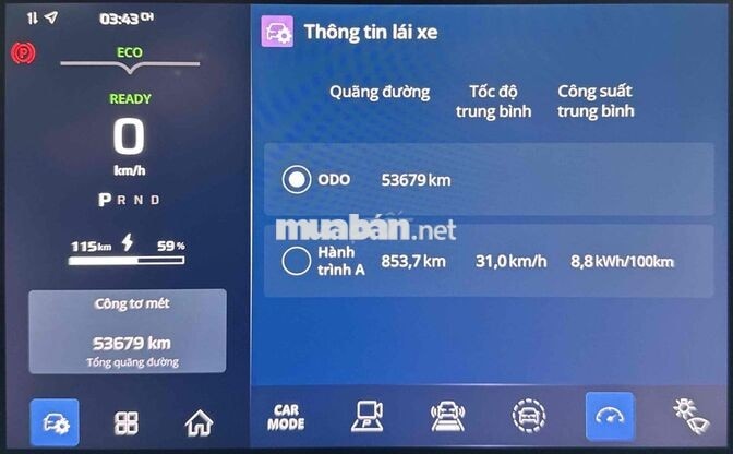 VinFast VF3 Điện Hồng 53679 km