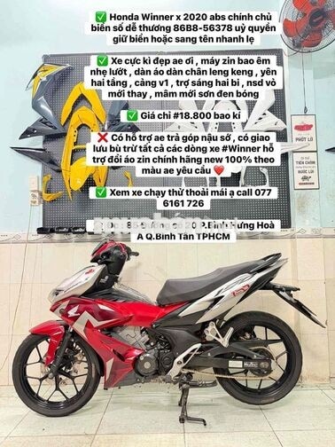 Winner X 2020 abs bs 5678 Đỏ Bạc Đen chính chủ kí
