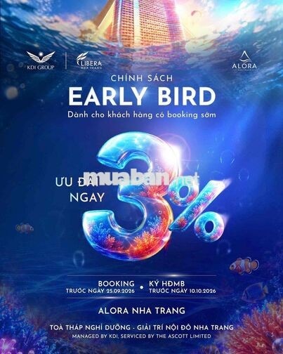 Bán căn hộ Libera Nha Trang tổ hợp 44ha view biển giá từ 1.8 tỷ