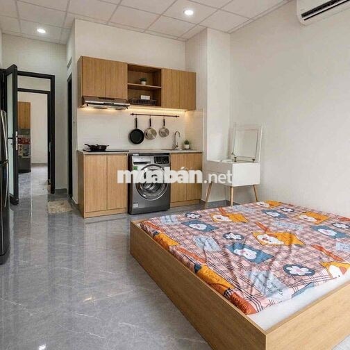 STUDIO BAN CÔNG FULL NỘI THẤT CAO CẤP - MÁY GIẶT RIÊNG SIÊU ĐẸP GẦN Q5